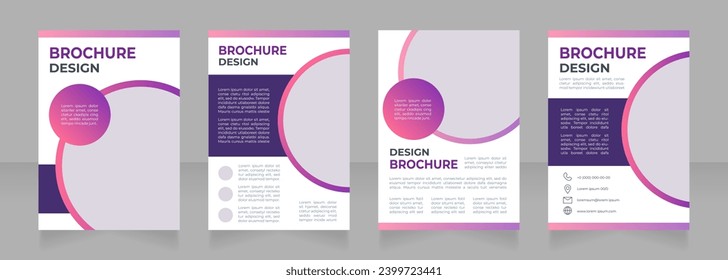Career development in marketing blank brochure design. Occupation. Template set with copy space for text. Premade corporate reports collection. Editable 4 paper pages