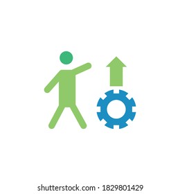 career development vector icon design template