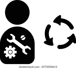 career development_reskilling icon black and white