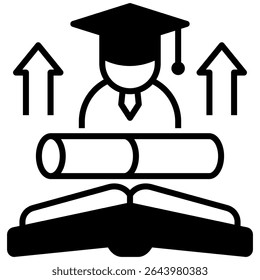 Career Education Icon Outline Vector Illustration