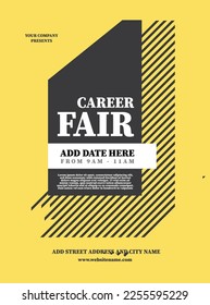 career fair poster flyer social media post design svg