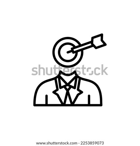 Career Goal icon in vector. Logotype