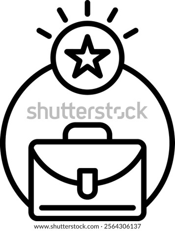Career Goals Icon Element For Design