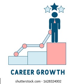 Career Growth creative icon. Simple element illustration. Career Growth concept symbol design from human resources collection. Can be used for web, mobile and print. web design, apps, software, print.