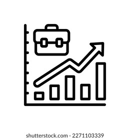 Career Growth icon in vector. Logotype