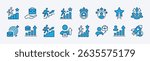 Career growth icon vector set. Contains grow, work, job, performance, gain, improvement chart, increase, development, target achievement success, promoting, climb, graph, progress. Illustration