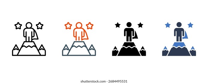 Career Growth multiple icon style vector illustration