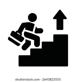 Career growth Vector Icon which can easily modify or edit

