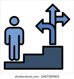 Elemento De Ícone De Orientação De Carreira Para Design