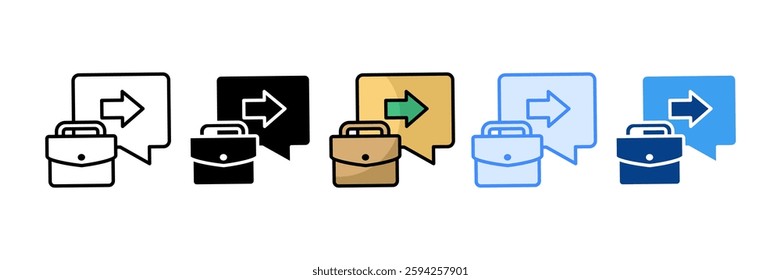Career Guidance Icon Set Multiple Style Collection