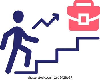 Career Icon Fill Vector Illustration
