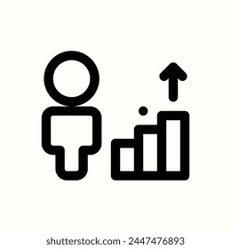 career icon, isolated icon in light background, perfect for website, blog, logo, graphic design, social media, UI, mobile app