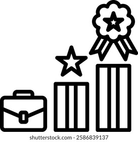 Career Icon Line Vector Illustration