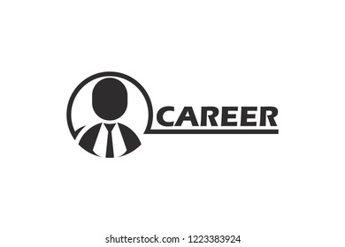 Career icon logo template