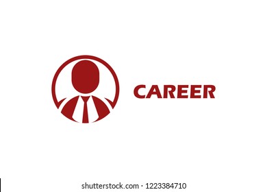 Career icon logo template