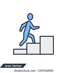 career icon logo vector illustration. career symbol template for graphic and web design collection