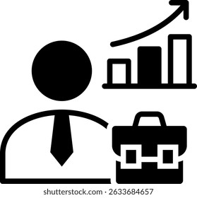 Career Icon Mixed Vector Illustration