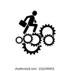 career icon on white background