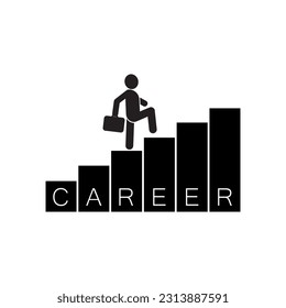 career icon on white background
