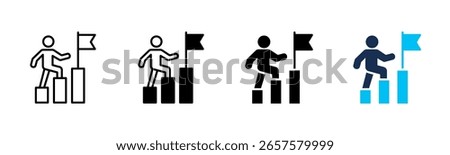 Career icon sheet multiple style collection