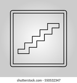 Career icon, stair,  ladder