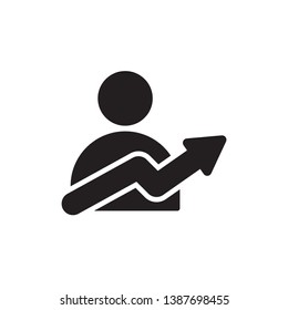 career icon vector glyph style design