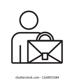 Career icon vector isolated on white background, Career transparent sign