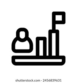 career icon. vector line icon for your website, mobile, presentation, and logo design.