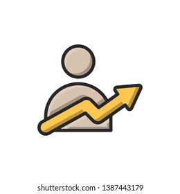 career icon vector. icon for ui design