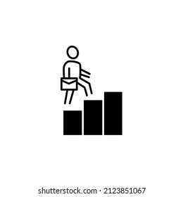 símbolos de carrera elementos vectores para web infográfica