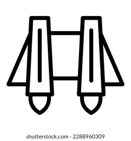 Career jetpack icon outline vector. Jet skill. Speed future