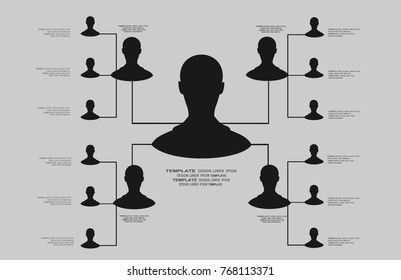 Career ladder. Hierarchy of company flat illustration isolated, human resource. Modern flat design concepts for web banners, web sites, printed materials, infographics.