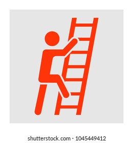 career ladder icon vector