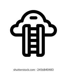 career ladder icon. vector line icon for your website, mobile, presentation, and logo design.