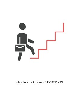 Career Ladder Icons  Symbol Vector Elements For Infographic Web