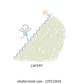 Career Ladder. Illustration.