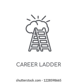 career Ladder linear icon. Modern outline career Ladder logo concept on white background from Startup Strategy and Success collection. Suitable for use on web apps, mobile apps and print media.