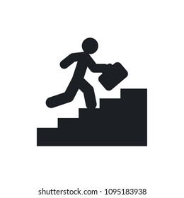 career ladder vector icon