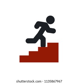 career ladder vector icon