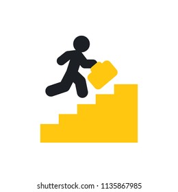 career ladder vector icon