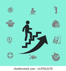 Career ladder vector icon