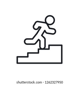 career ladder vector icon