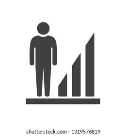Career ladder vector icon