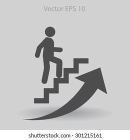 Career ladder vector icon