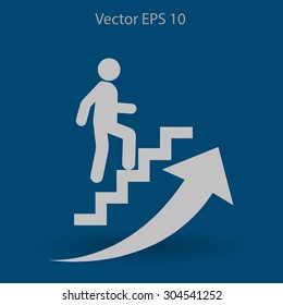 Career ladder vector icon
