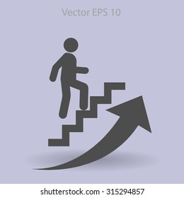 Career ladder vector icon
