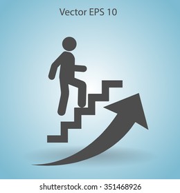 Career ladder vector icon