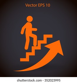 Career ladder vector icon