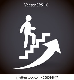 Career ladder vector icon