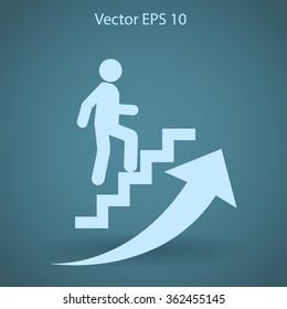 Career ladder vector icon